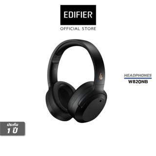 หูฟัง EDIFIER W820NB สีดำ Bluetooth Headphones Active Noise Cancelling / Black /  ประกันศูนย์ไทย 1ปี