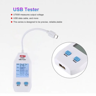 UNI-T UT658C ดิจิตอลมัลติมิเตอร์โวลต์มิเตอร์ USB แรงดันไฟฟ้าตัวบ่งชี้ Ammeter Current ความจุด้วยจัดเก็บข้อมูล