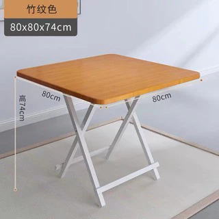 DUDEE ชุดโต๊ะ พร้อมเก้าอี้ โต๊ะทานข้าวพับเก็บ ZDZ-2 ขนาด 80x80 cm.มีให้เลือก 3 สี