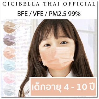 หน้ากากอนามัยเด็ก Cicibella Soft Comfortable Kids Mask นำเข้าจากประเทศญี่ปุ่น