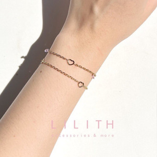 Lilith - Tiny Heart  bracelet สร้อยข้อมือ หัวใจ มินินอล