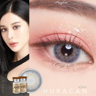ค่าอมน้ำ60% คอนแทคเลนส์ Hydrogel 🌈Huracan🌈 Brown / Gray (Mayalens) ขนาดกลาง