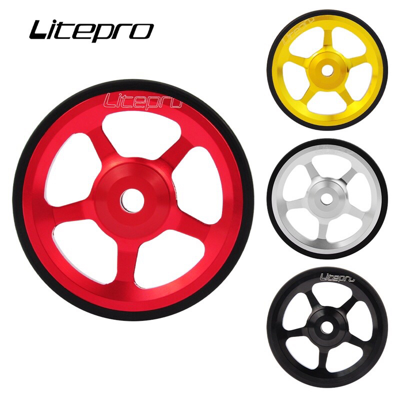 Litepro ล้อจักรยาน แบริ่งอลูมิเนียมอัลลอย แบบพกพา สําหรับจักรยานพับได้ Brompton
