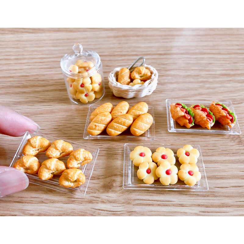 ขนมจิ๋ว เบอร์เกอร์จิ๋ว เฟรนฟรายด์จิ๋ว แก้วจิ๋ว ราคา/ชิ้น