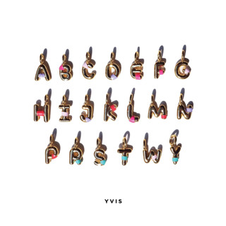 YVIS Candy Alphabet Enamel Pendant (สินค้าเฉพาะจี้)