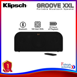 Klipsch Groove XXL Bluetooth Speaker ลำโพงบลูทูธสำหรับพกพา กำลังขับ 130 วัตต์ ใช้งานได้นานต่อเนื่อง 22 ชม. รับประกันศูนย์ไทย 1 ปี