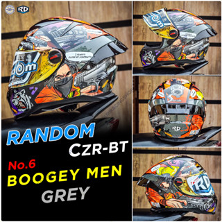 หมวกกันน็อค Random CZR BT  มีให้เลือก หลายลาย 3 Size M L XL