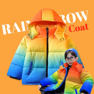 #เสื้อกันหนาวเด็ก rainbow coat  มาเป็นซิปหน้า #กันหนาวเด็ก #เสื้อกันหนาว