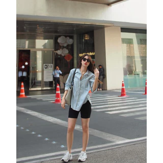 BIKER SHORTS กางเกงขาสามส่วน ผ้าRib ญี่ปุ่น100% เนื้อผ้าหนาพรีเมียมสุดๆ เก็บทรงเข้ารูปสวยที่สาวๆตามหามากที่สุดในตอนนี้
