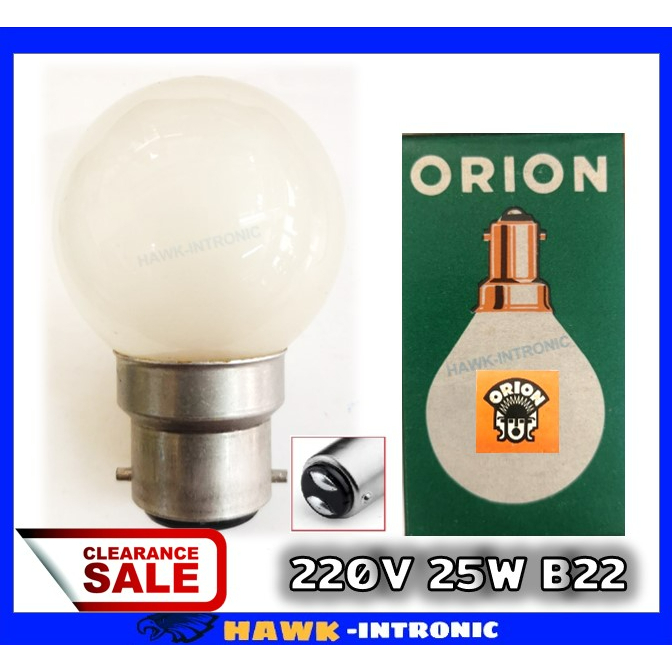 หลอดไฟปิงปอง หลอดไส้ ฝ้า 25W 220V B22 ขั้วเขี้ยว สินค้าใหม่ บรรจุภัณฑ์เก่าจากการเก็บ [พร้อมส่ง]