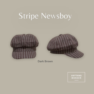 Stripe Newsboy Hat *H026 หมวกนิวส์บอย