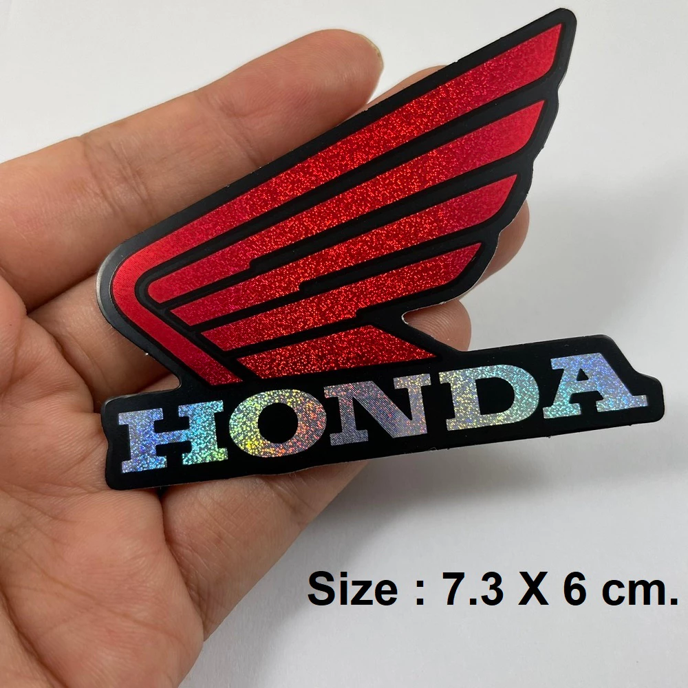 สติ๊กเกอร์ปีกฮอนด้า สีแดง สำหรับ Honda Wave Pcx Click Msx Forza thumbnail 5