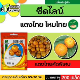 ซีดไลน์ 🇹🇭 แตงไทยคัดพิเศษ ไหมไทย ขนาดบรรจุประมาณ 200 เมล็ด อายุเก็บเกี่ยว 65-70 วัน