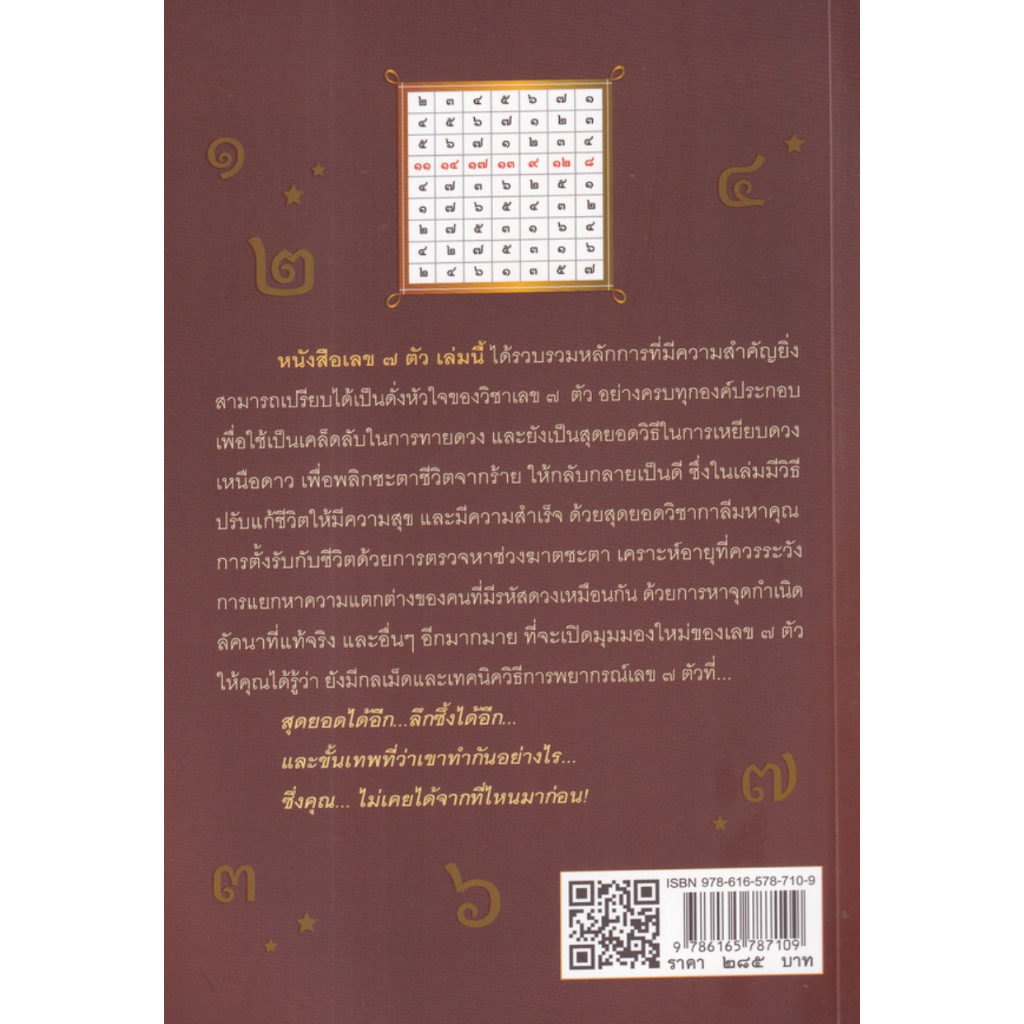 โหราพยากรณ์ สัตตะนวดารา (เลข 7 ตัว พยากรณ์กรรม) รูปที่ 2