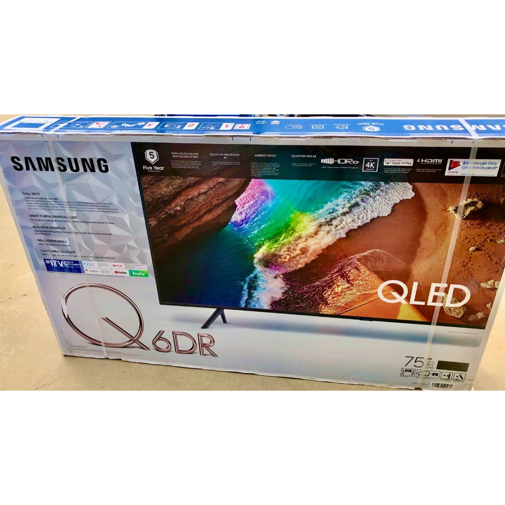 Samsung 75" 4K QLED Smart TV NEW free LA Pickup QN75Q6DRAF TV
