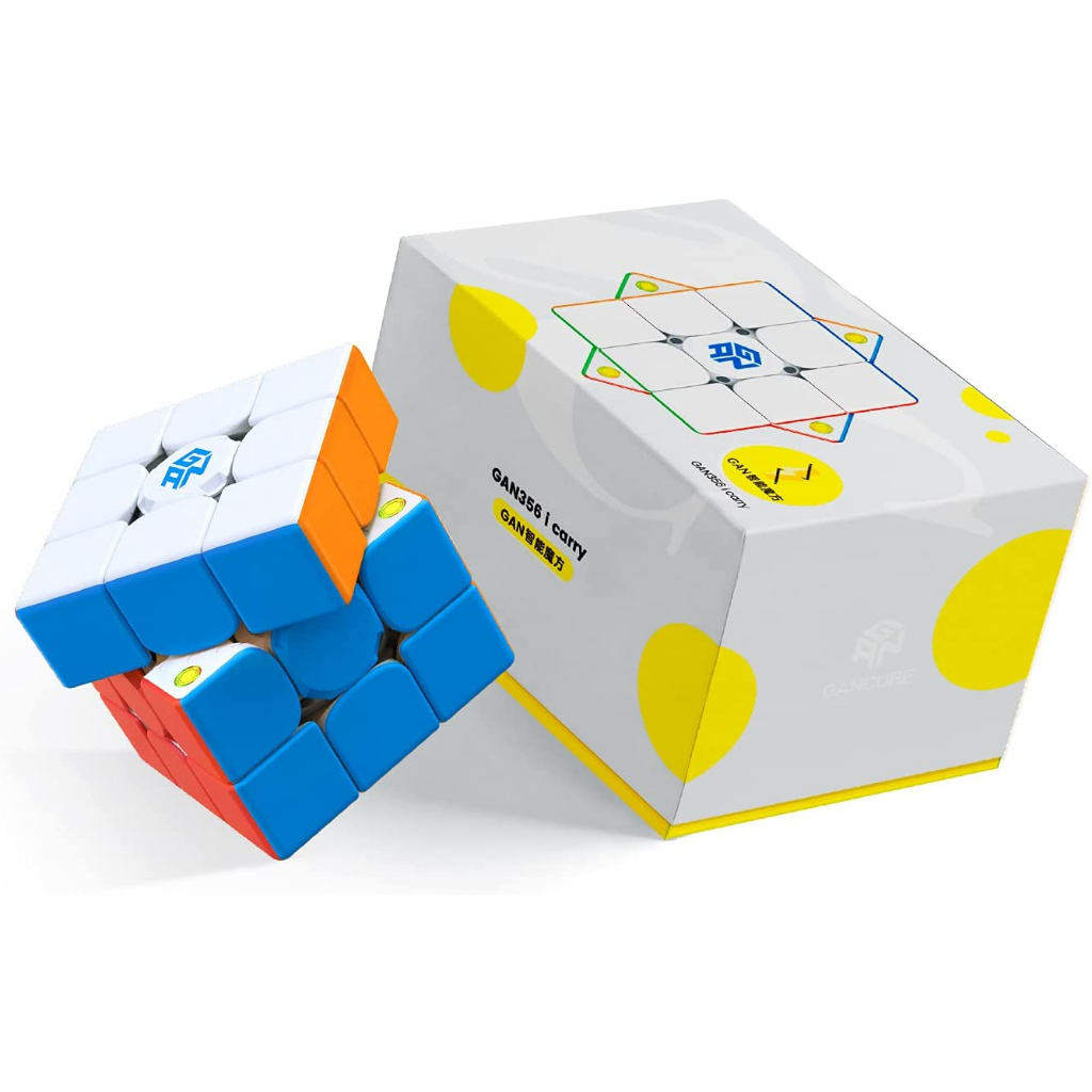 GAN 356 i Carry Stickerless Cube, GAN Smart Cube 3x3 Speed Cube Intelligent Tracking Timing Movement