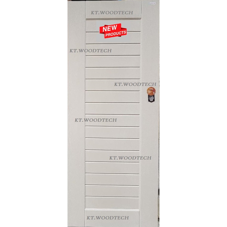 ประตูUpvc แบบ Vacuum รุ่น PBR 006 ขนาด 80x200cm ใช้ได้ทั้งภายนอกและภายใน