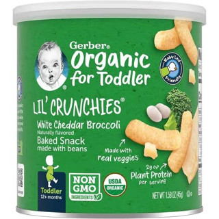 Lil’ Crunchies ขนมสำหรับเด็ก Gerber Snacks for baby  พร้อมส่ง!! มี2 รสชาติ