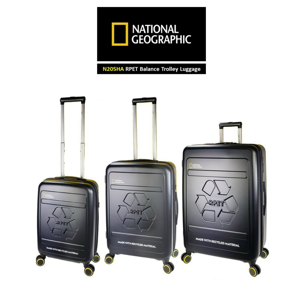 NATIONAL GEOGRAPHIC N205HA RPET Balance Trolley Luggage กระเป๋าเดินทาง กระเป๋าเดินทางล้อลาก วัสดุรักษ์โลก