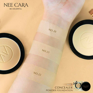 แป้งพัฟ NEECARA POWDER CAKE N604 แป้งผสมรองพื้น คอนซีลเลอร์