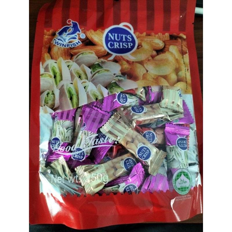 ถั่วอัดแท่ง NUTS CRISP 250 กรัม