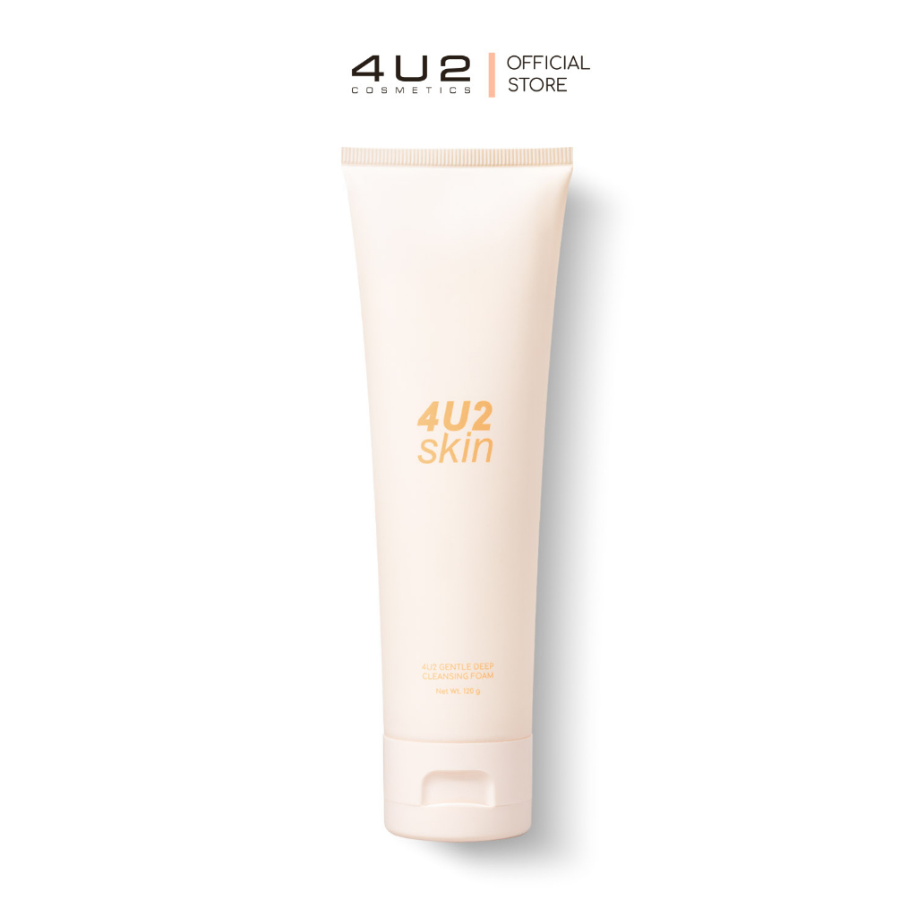 4U2 GENTLE DEEP CLEANSING FOAM - โฟมล้างหน้าสูตรอ่อนโยนต่อผิว ทำความสะอาดล้ำลึก ผิวไบร์ท