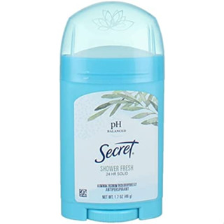 Secret pH Balanced 24hr Invisible Solid Antiperspirant/Deodorant  1.7 oz (48g)ซีเคร็ท พีเอช บาลานซ์ POWDER FRESH 59g.