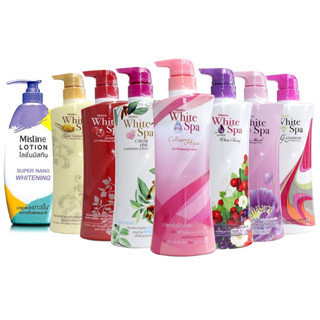 Mistine White Spa Body Lotion 400ml. มิสทิน ไวท์ สปา ไวท์เทนนิ่ง โลชั่น 400 มล.โลชั่นผิวหอม เนรมิตผิวสวย กระจ่างใส พร้อ