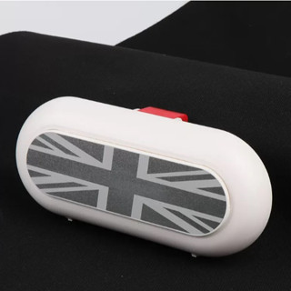กล่องใส่แว่นตากันแดดแต่ง MINI COOPER [สีขาว WHITE] BLACK JACK สำหรับ MINI ทุกรุ่น