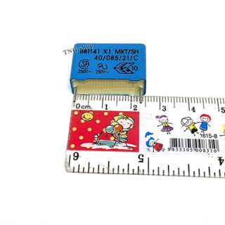 Cโพลี่  Capacitor .1/440V ขาห่าง22มิล แพ็ค3ตัว ตัวเก็บประจุ คาปาซิเตอร์