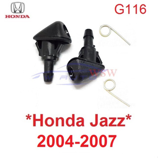 1คู่ ปุ่มฉีดน้ำฝน HONDA JAZZ 2004 - 2008 หัวฉีดน้ำฝน ฮอนด้า แจ๊ส แจส ที่ฉีดน้ำฝน ฉีดน้ำฝน 2005 2006 2007