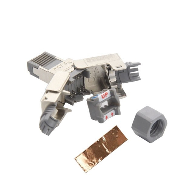 LINK US-1071S SHIELD CAT 6A RJ45 MODULAR PLUG (ไม่ต้องใช้เครื่องมือเข้าหัว )