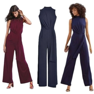 NX: Berry  Jersey Long Jumpsuits