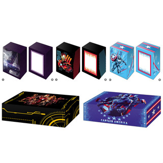 Bushiroad Deck Holder V3 &amp; Storage Box V2 MARVEL : Infinity Saga, Iron Man, Captain America - กล่องใส่การ์ด