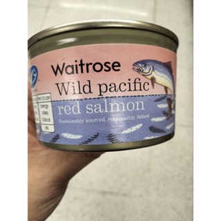 Waitrose Wild Pacific Red Salmon 213g.ปลาเเซลมอนปรุงรส 213กรัม ราคาพิเศษ