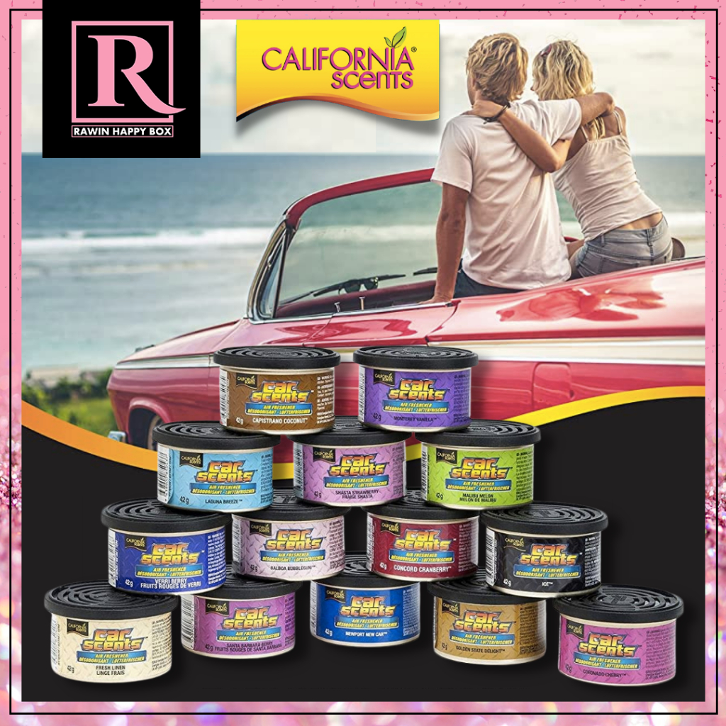⚡️ไลฟ์โค้ดโหด⚡️น้ำหอมปรับอากาศรถยนต์ California Scents Car Scents น้ำหอมรถยนต์ แคลิฟอร์เนียเซนส์ ดับกลิ่นในรถยนต์