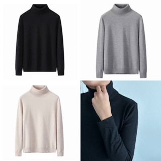 UMORE.FOR.MEN ✨ พร้อมส่ง Basic turtle neck สเวตเตอร์คอเต่า ผ้าอุ่น ยืดหยุ่นได้ดี แมชง่าย แนะนำสุดๆครับ