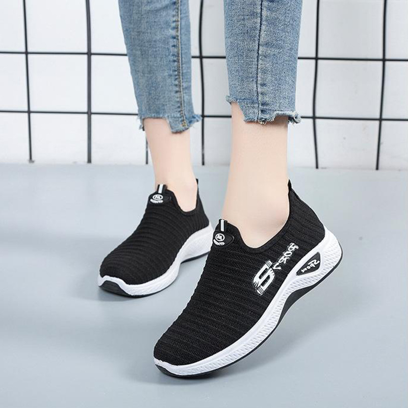 LGShoes 🐳รองเท้าผ้าใบแบบสวมสีน่ารักใส่สบาย สกรีนลายดูดีใส่ได้ทุกแนว