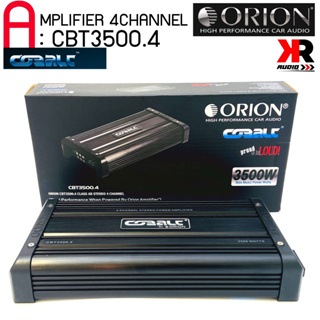 เพาเวอร์แอมป์ 4CH.ORION รุ่นCBT3500.4 คลาสเอบี กำลังขับสูงสุด3500วัตต์ใช้ขับเสียงลำโพงกลางแหลม ลูกโดดแหลมจานหรือลำโพง