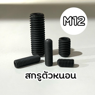 สกรูตัวหนอน สีดำ ขนาด M12 ความยาว 12-75 มิล