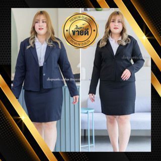 ส่งฟรีชุดสูทสีกรมและดำทางการ 32-48นิ้วสูทสาวอ้วนสูทหญิงดำและ…