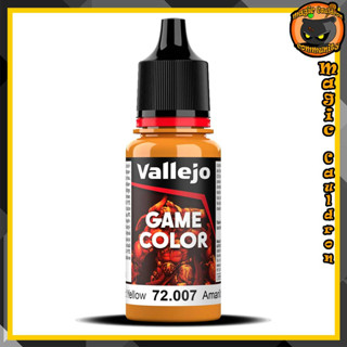 Gold Yellow 18ml. New Vallejo Game Color สีอะคริลิคสูตรน้ำ