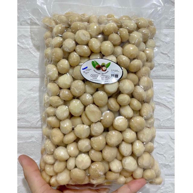 ราคาดี เปิดตัวใหม่ แมคคาเดเมียเม็ดเต็มA แพค500กรัม2ถุง