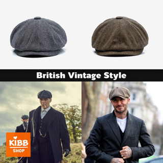 หมวกวินเทจชาย หมวกนิวส์บอยสไตล์ British Vintage (Peaky Blinders)