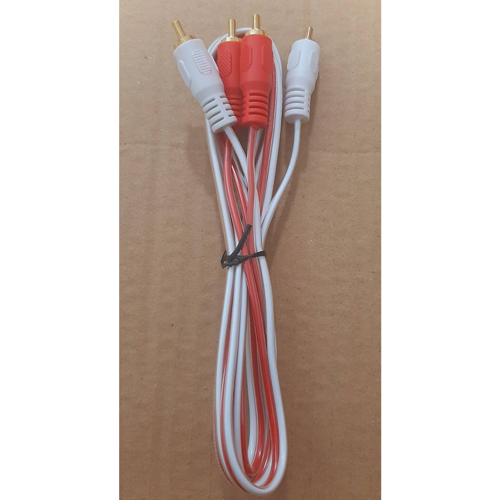 สายสัญญาณ 2RCA * 2RCA (ถุงเขียว)HOSAWA 3 มิล