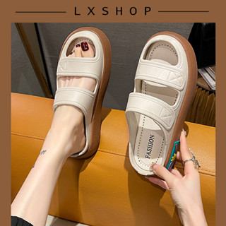 LxShop รองเท้าแตะแบบสวม 📣 สไตล์เกาหลี สไตล์มินิมอลสุดฮิต รุ่นใหม่ล่าสุดของทางร้านดีเทล 2 สายคาด ห้ามพลาด