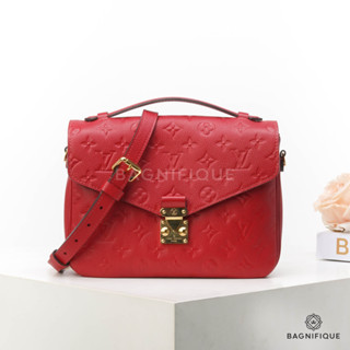 LOUIS VUITTON METIS 25 RED EMBOSSED GHW