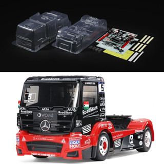 TAMIYA 51654 บอดี้ racing truck MERCEDES-BENZ RACE TRUCK ACTROS MP4 MB MOTORSPORT ยังไม่ได้ตัดเจาะและทำสี