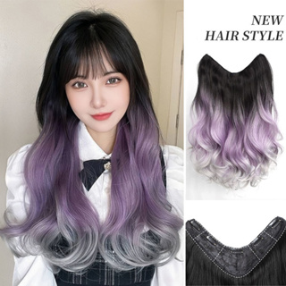 𝑴𝒆𝒅𝒊𝒄 New Style แฮร์พีชผมลอนปลาย โบคาชิ เพอร์เพิ่ล ลอนคลายๆ เข้ารูปกับทรงศรีษะมากที่สุด รุ่น Sweet-V - ยาว 60 CM