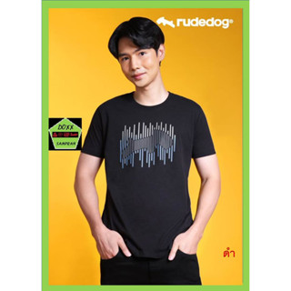 Rudedog เสื้อคอกลม ชาย หญิง รุ่น Code สีดำ